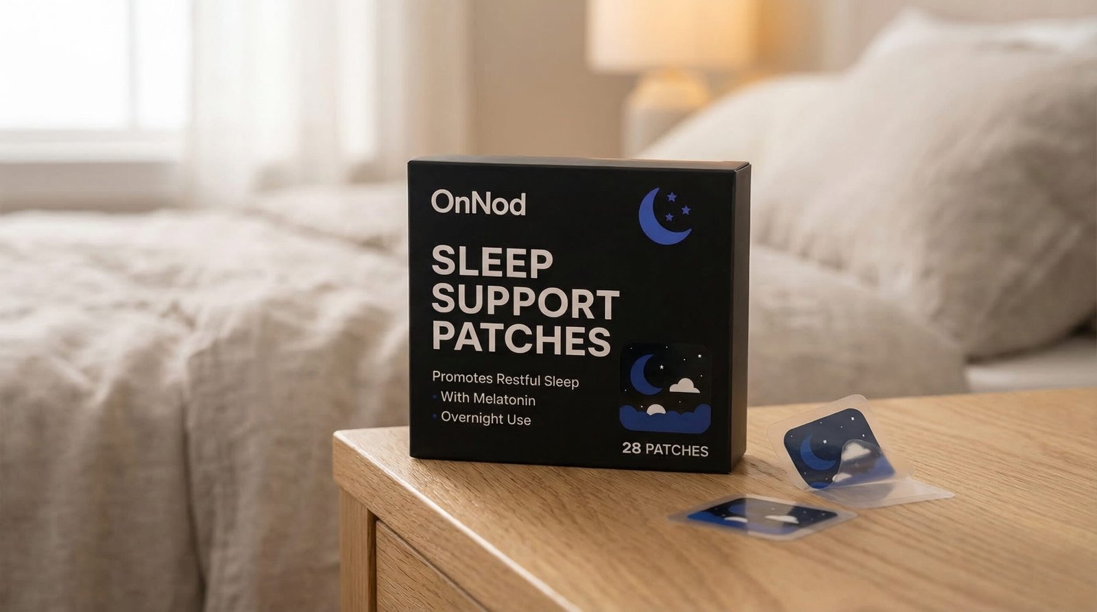 OnNod Sleep Support Patches product box — replace with actual product photography